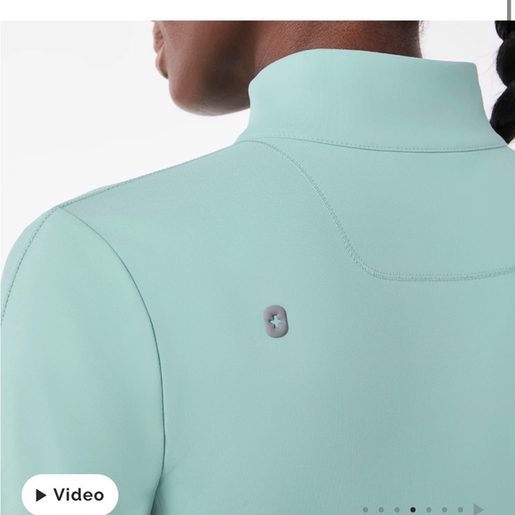 Figs Jackets & Blazers - FIGS NWT Aqua/Mint On Shift ContourKnit Jacket